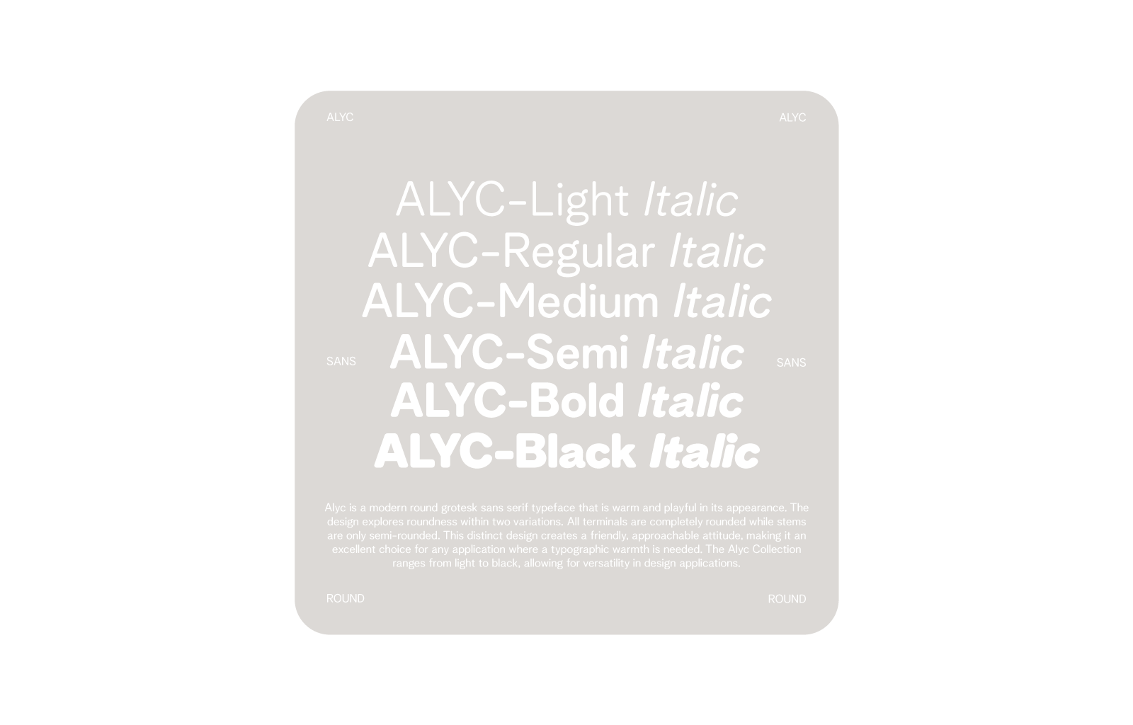 Alyc Typeface Collection 2
